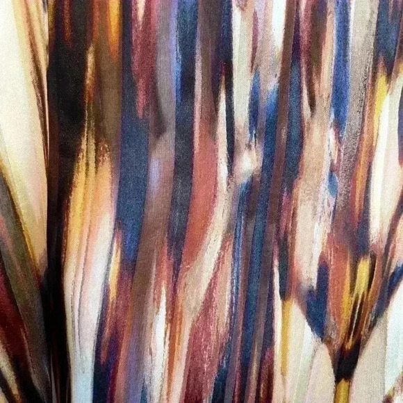 Classique Entier Sleeveless Multicolor/Watercolor 100% Silk Top in a size small. - Picture 5 of 14